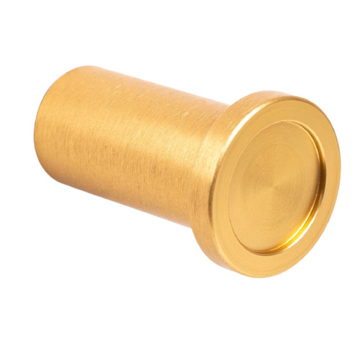 Buton pentru mobila Round, finisaj alama intunecata periata, D25 mm