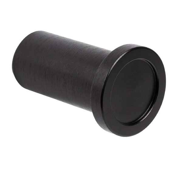 Buton pentru mobila Round, finisaj negru periat, D25 mm