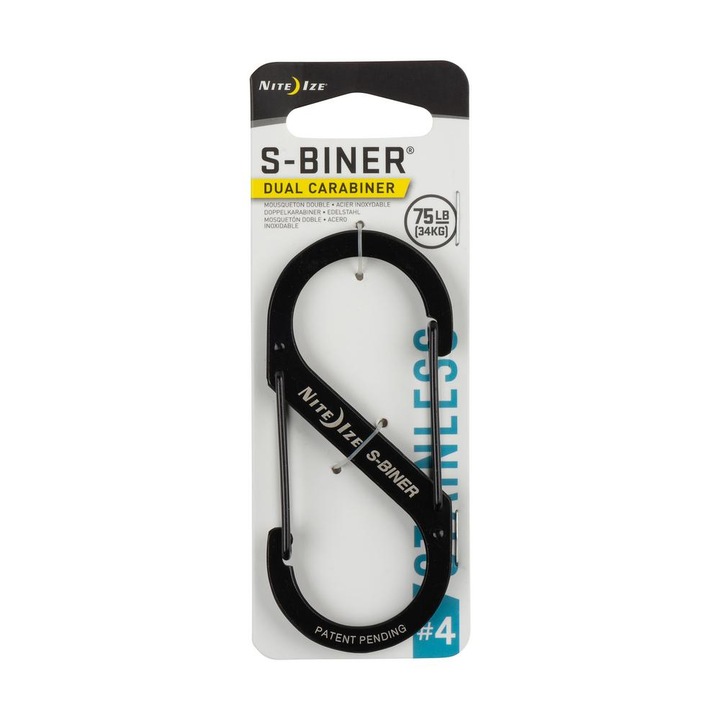 Carabina Nite Ize S-Biner 4, negru