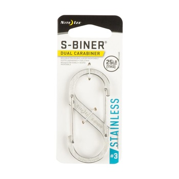 Carabina Nite Ize S-Biner 3 - Stainless Carabina Nite Ize S-Biner 3 - Stainless