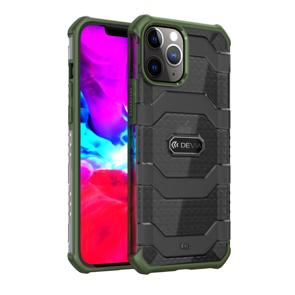 Carcasa Devia Vanguard Shockproof compatibila cu iPhone 12 Pro Max, Green