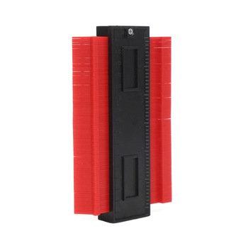 Sablon multifunctional pentru decupaj, masurare si contur, cu rigla, 175x100mm Sablon multifunctional pentru decupaj, masurare si contur, cu rigla, 175x100mm