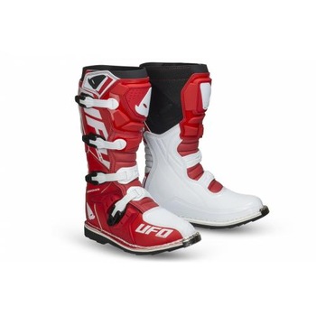 Cizme Motocross Ufo Plast OBSIDIAN, culoare Rosu/Alb, marime 42 Cizme Motocross Ufo Plast OBSIDIAN, culoare Rosu/Alb, marime 42