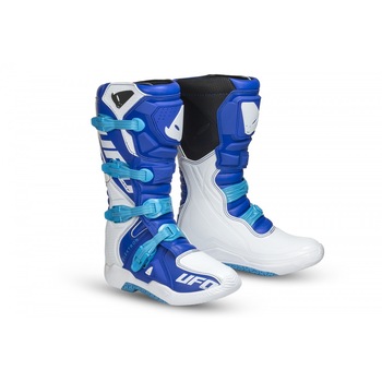 Cizme Motocross / Enduro UFO Plast ELEKTRON, culoare albastru/alb, marimea 42 Cizme Motocross / Enduro UFO Plast ELEKTRON, culoare albastru/alb, marimea 42