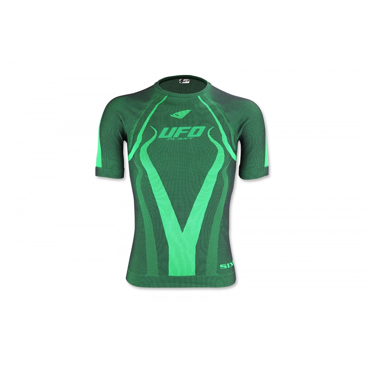 Tricou termic Ufo Plast Camo, cu maneca scurta, verde, XXL