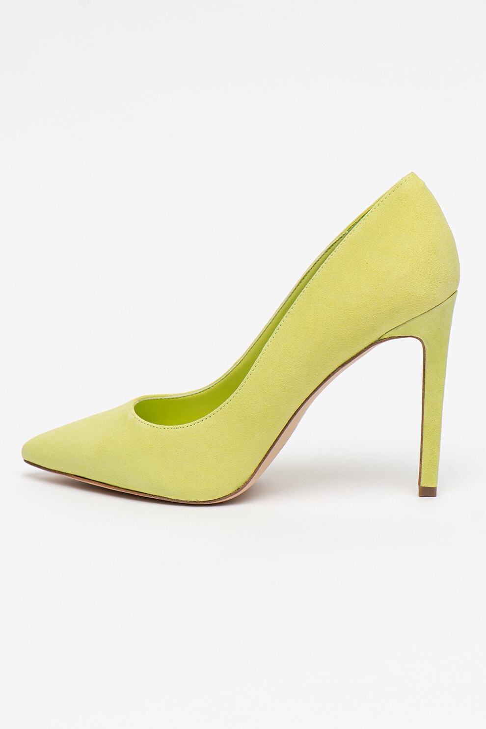 NINE WEST, Pantofi stiletto de piele intoarsa cu varf ascutit Tatiana, Verde fistic, 9.5