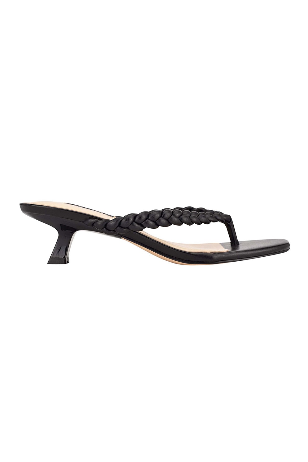 NINE WEST, Papuci cu design impletit si bareta separatoare Meka