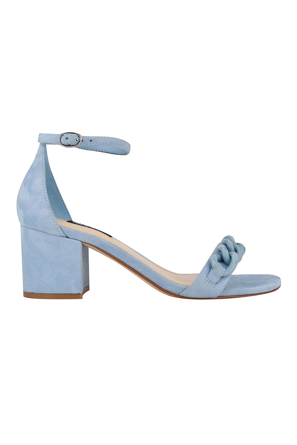 NINE WEST, Sandale de piele intoarsa cu bareta separatoare Kimba