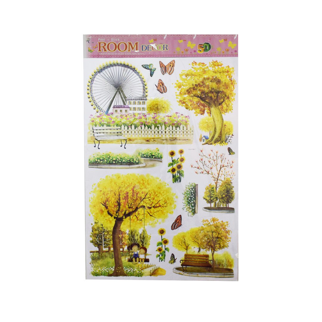 Sticker decorativ autocolant 5D, Naimeed D389-067, 90 x 56 cm