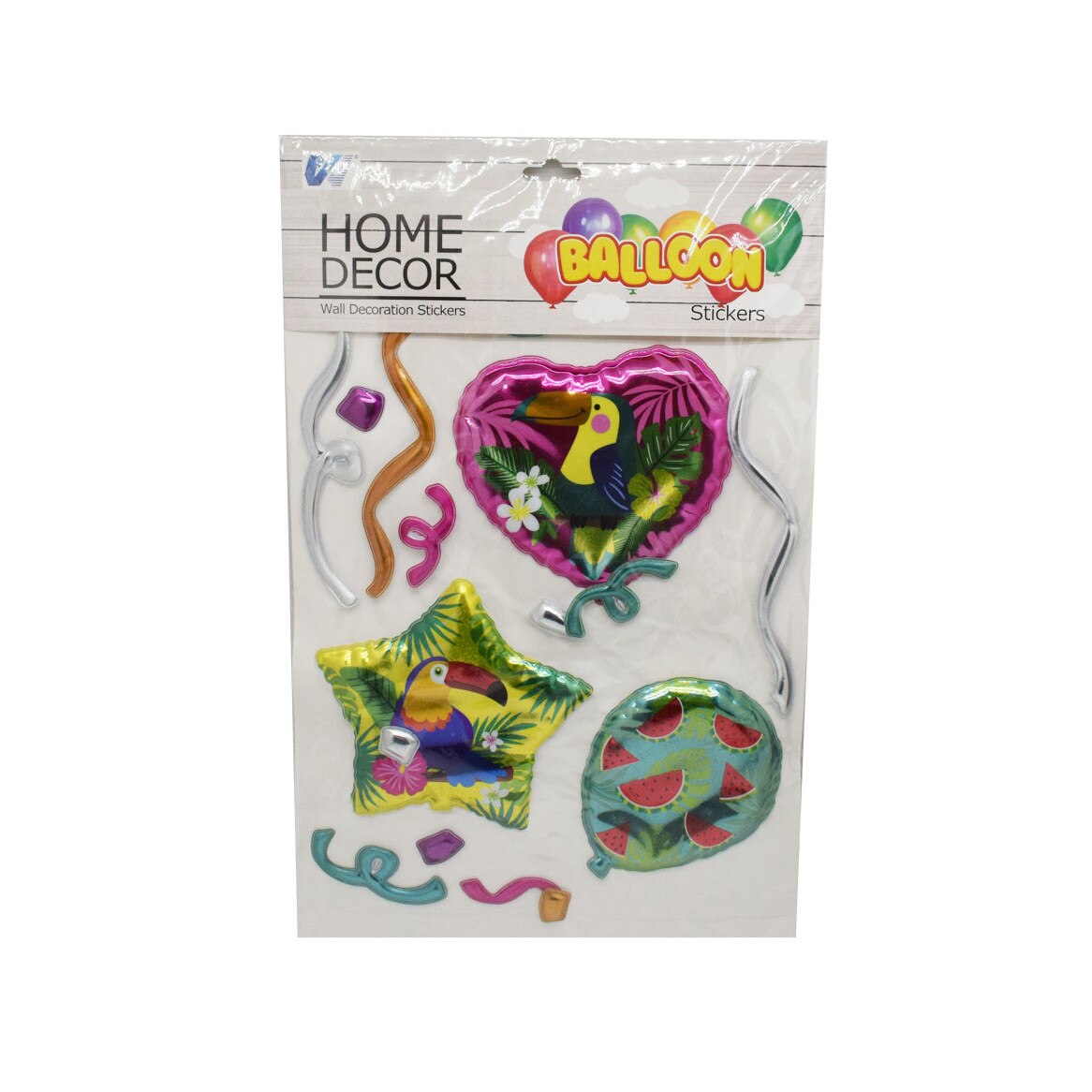 Sticker decorativ autocolant 3D, Naimeed D2945-02, model Baloane, 28 x 45 cm