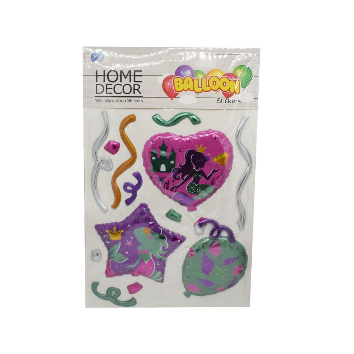 Sticker decorativ autocolant 3D, Naimeed D2945-03, model Baloane, 28 x 45 cm