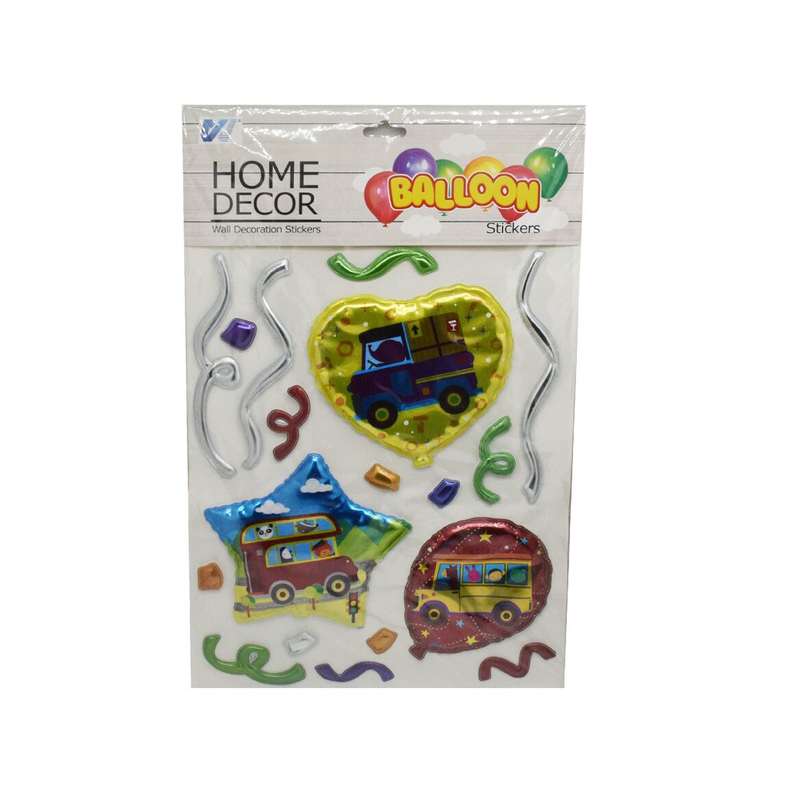 Sticker decorativ autocolant 3D, Naimeed D2945-08, model Baloane, 28 x 45 cm