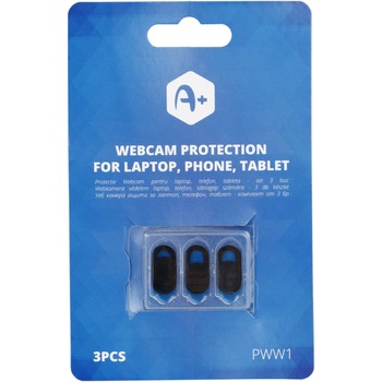 Protectie Webcam A+ pentru laptop, telefon, tableta - set 3 buc Protectie Webcam A+ pentru laptop, telefon, tableta - set 3 buc