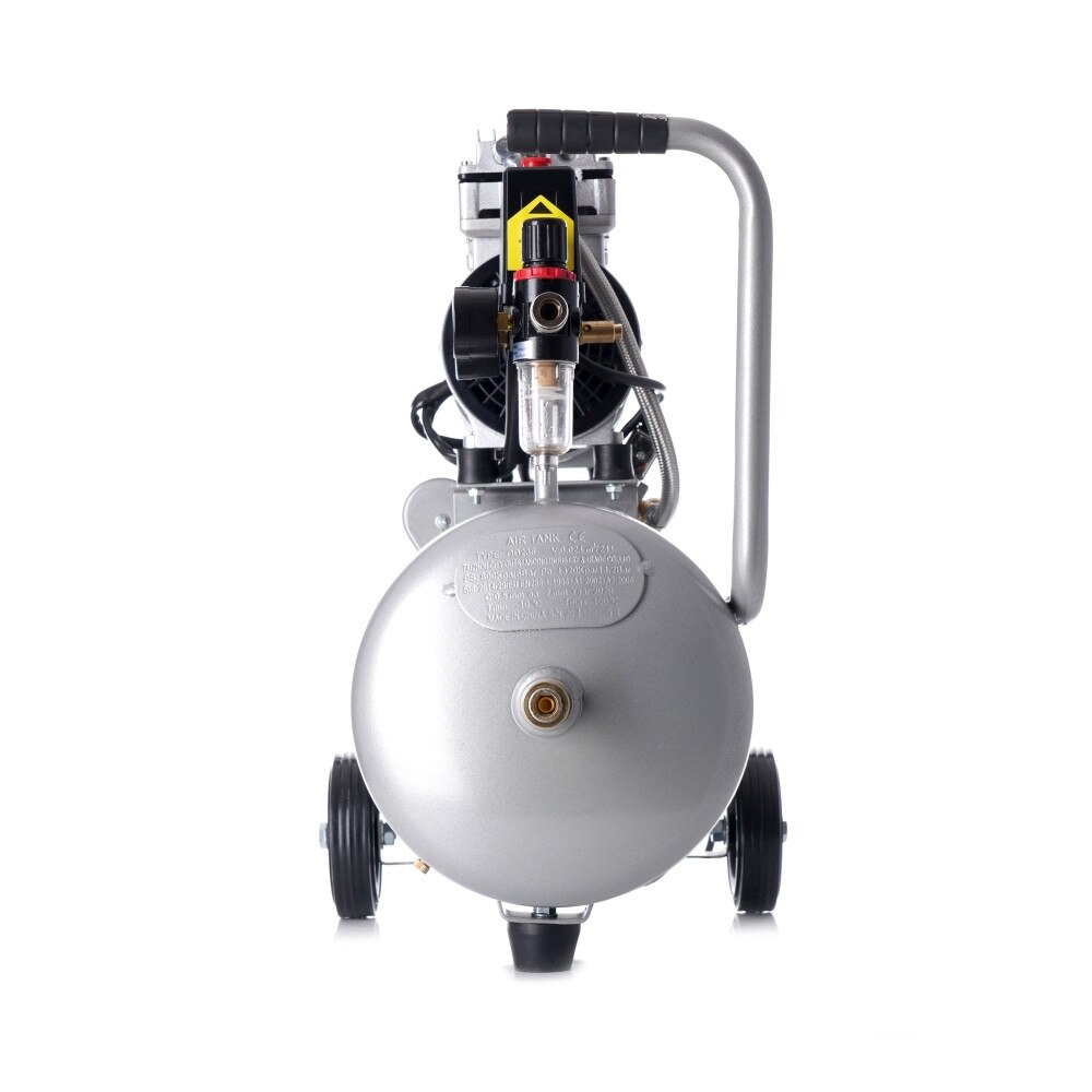 Compresor de aer mobil Tagred fara ulei cu 2 pistoane, rezervor 24l, 10bari, 750W