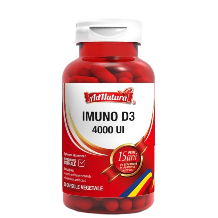Supliment alimentar Imuno D3 4.000 UI, 30 capsule