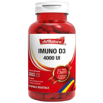 Supliment alimentar Imuno D3 4.000 UI, 90 capsule Supliment alimentar Imuno D3 4.000 UI, 90 capsule