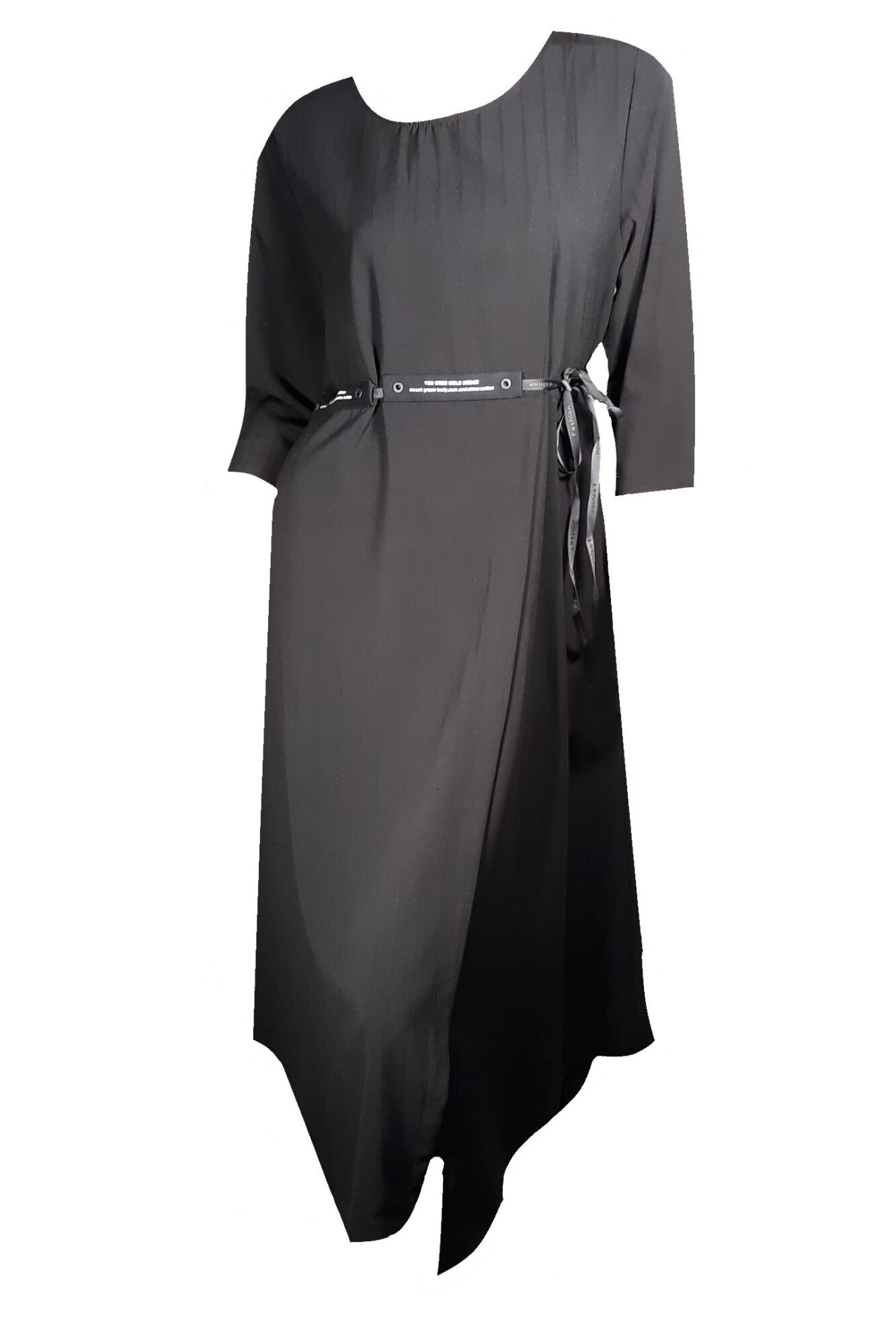 Rochie dama, negru, cordon detasabil, one size INTL