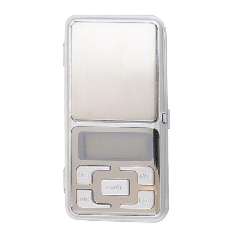 Cantar electronic de buzunar Iso Trade, Functie Tare, 500g, Argintiu