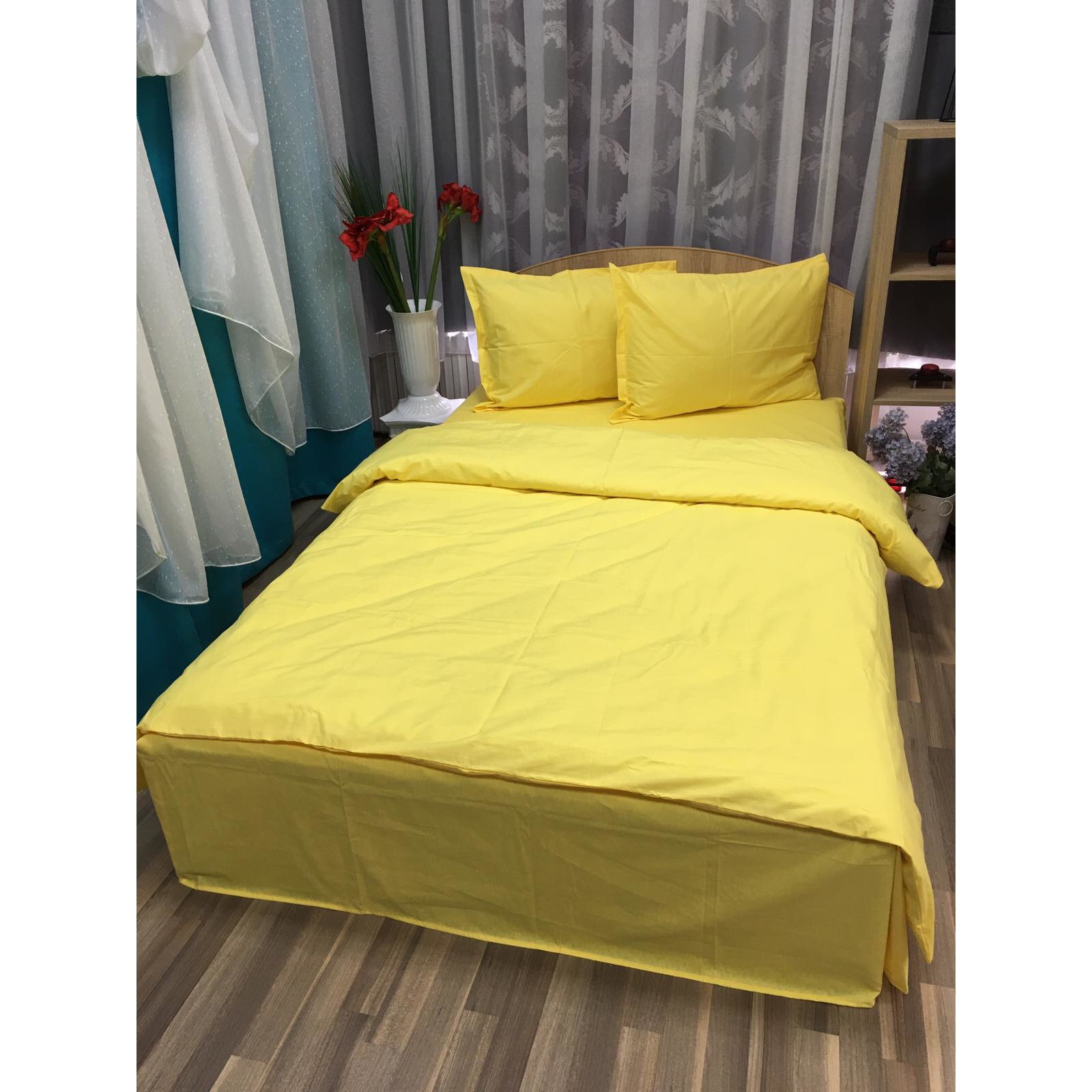 Set lenjerie cu elastic, 4 piese bumbac ranforce, pentru saltea de 1,60m, by Liz Line - L4RE11160