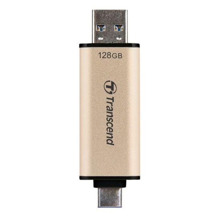 Pen Drive 128GB Transcend JetFlash 930C USB 3.2 3.2 Gen1 / 3.1 Gen1 Type-C arany (TS128GJF930C) (TS128GJF930C)