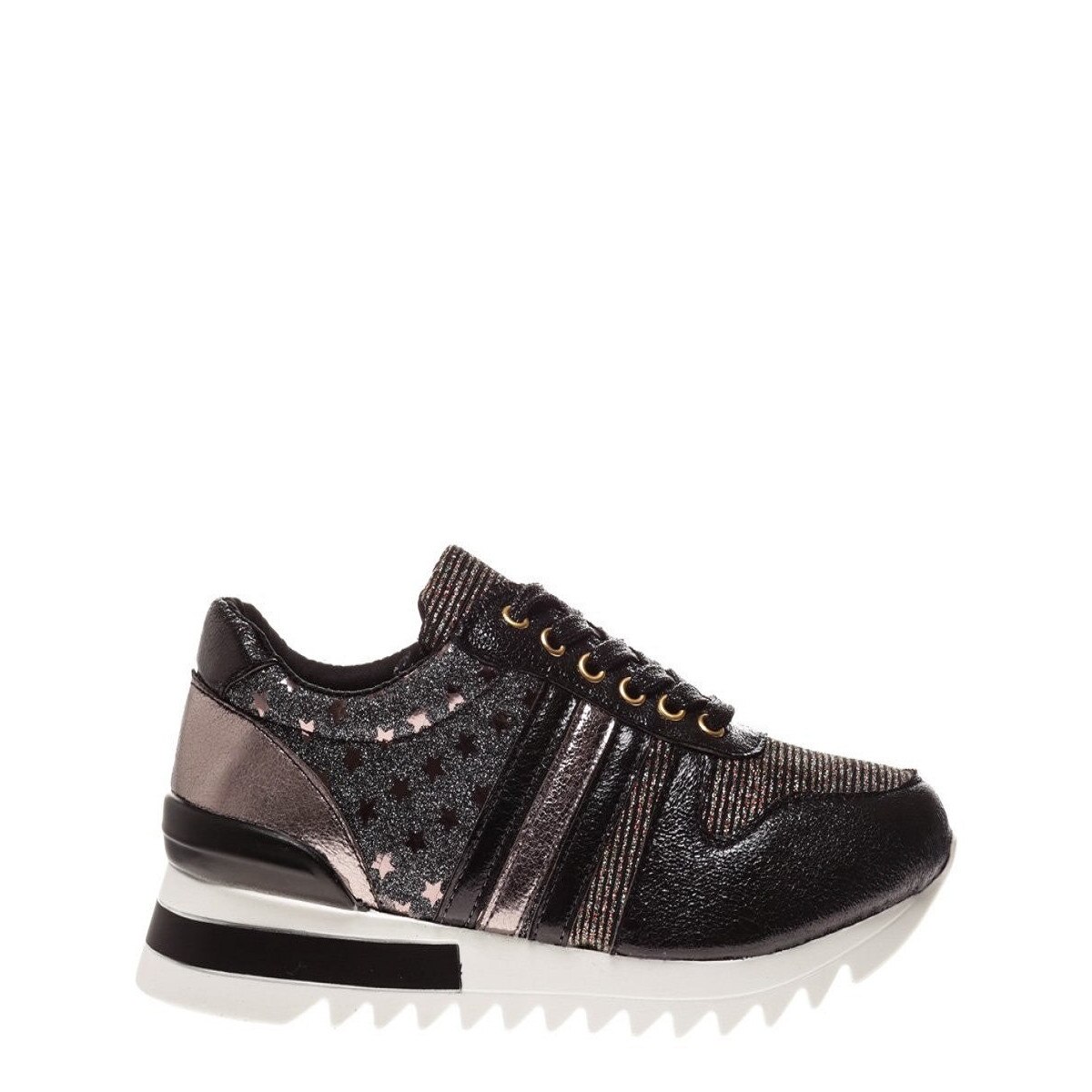Pantofi sport dama Juliana negru, Negru