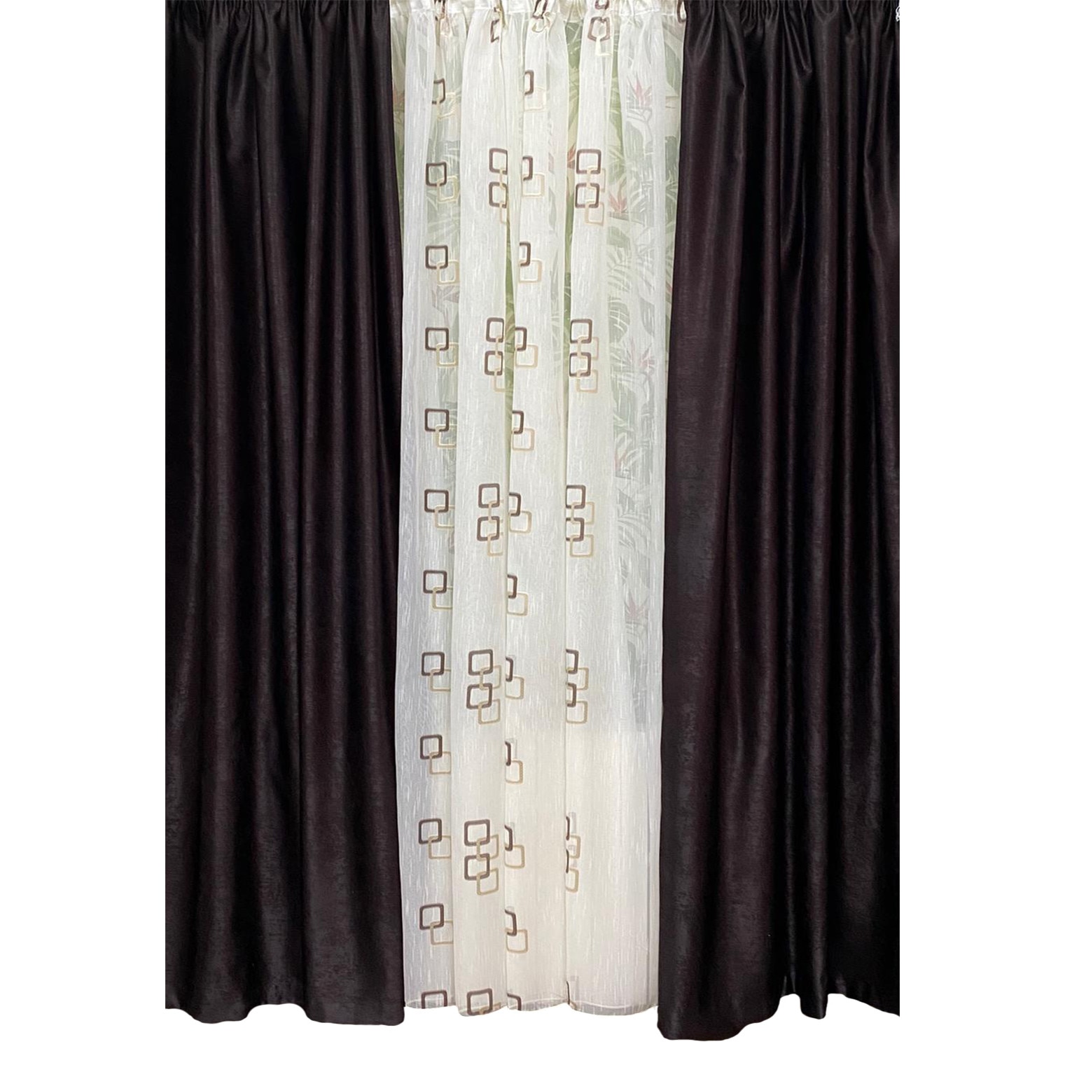 Set doua draperii 140X245cm si perdea 300X245cm by Liz Line-SDP60