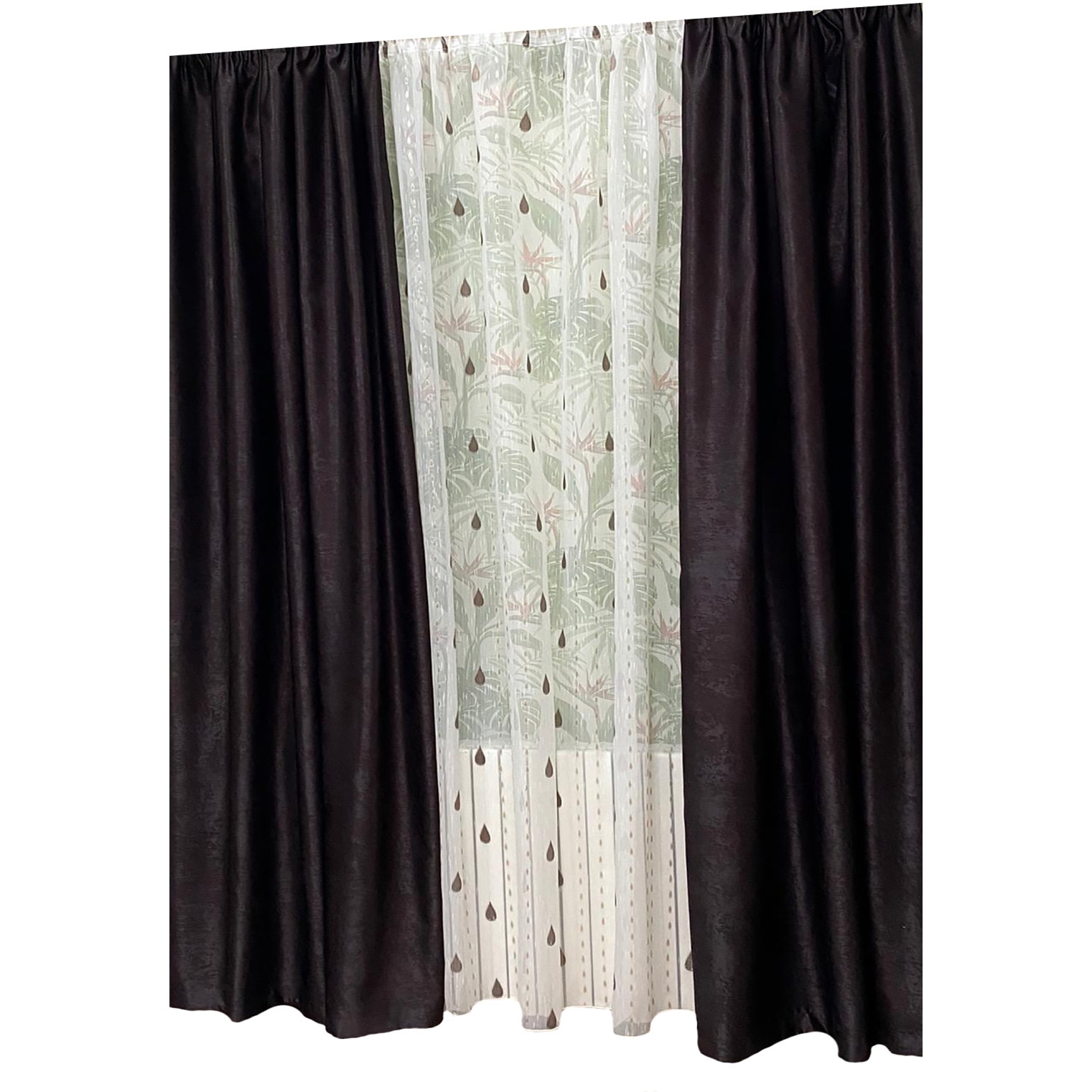 Set doua draperii 140X245cm si perdea 300X245cm by Liz Line-SDP61