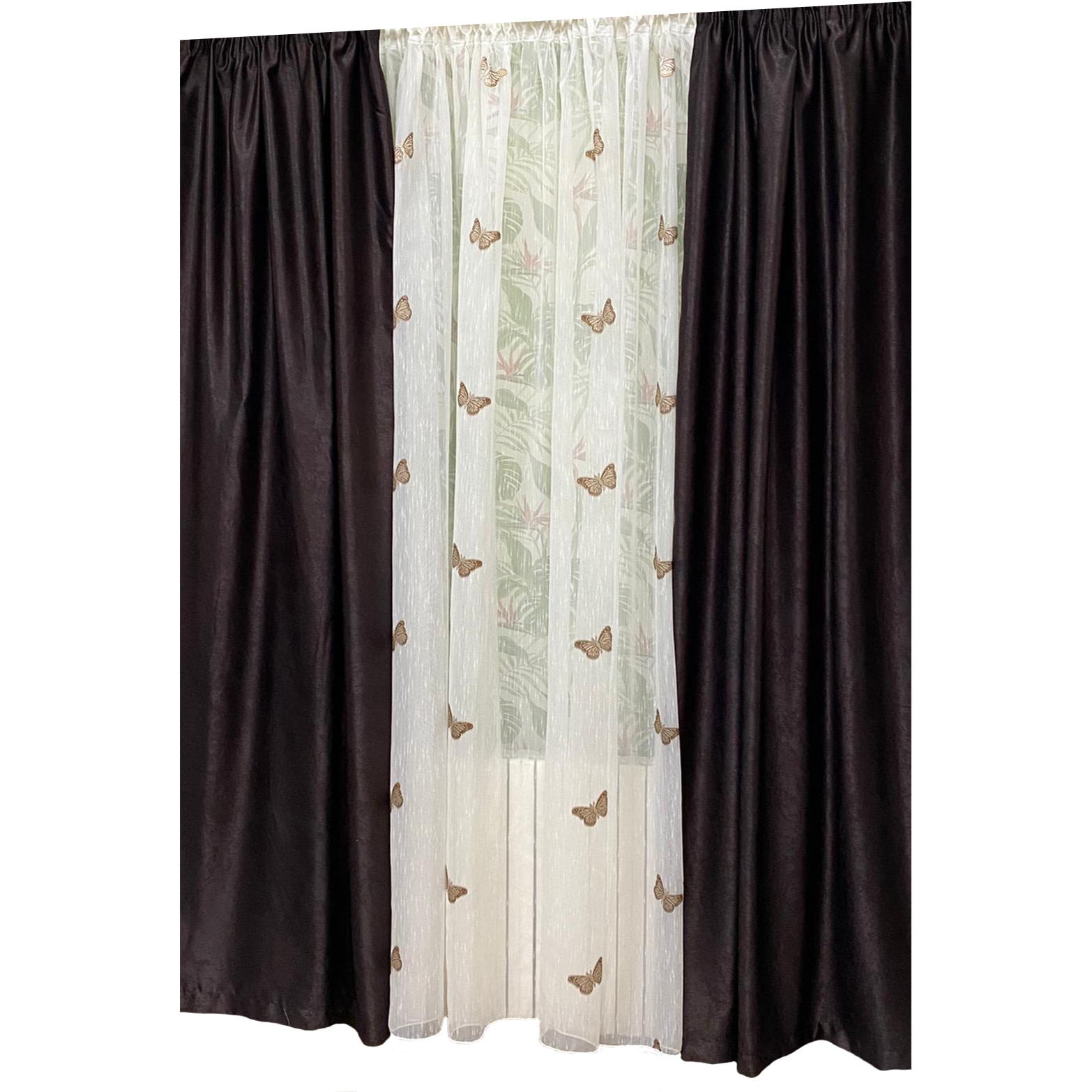 Set doua draperii 140X245cm si perdea 300X245cm by Liz Line-SDP63