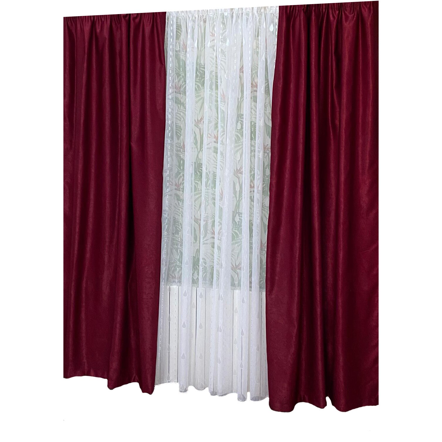 Set doua draperii 140X245cm si perdea 300X245cm by Liz Line-SDP66