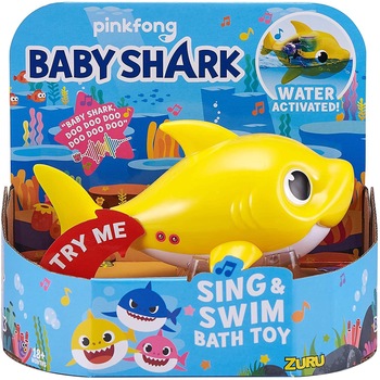 Jucarie de baie interactiva Robo Alive - Baby Shark, galben Jucarie de baie interactiva Robo Alive - Baby Shark, galben