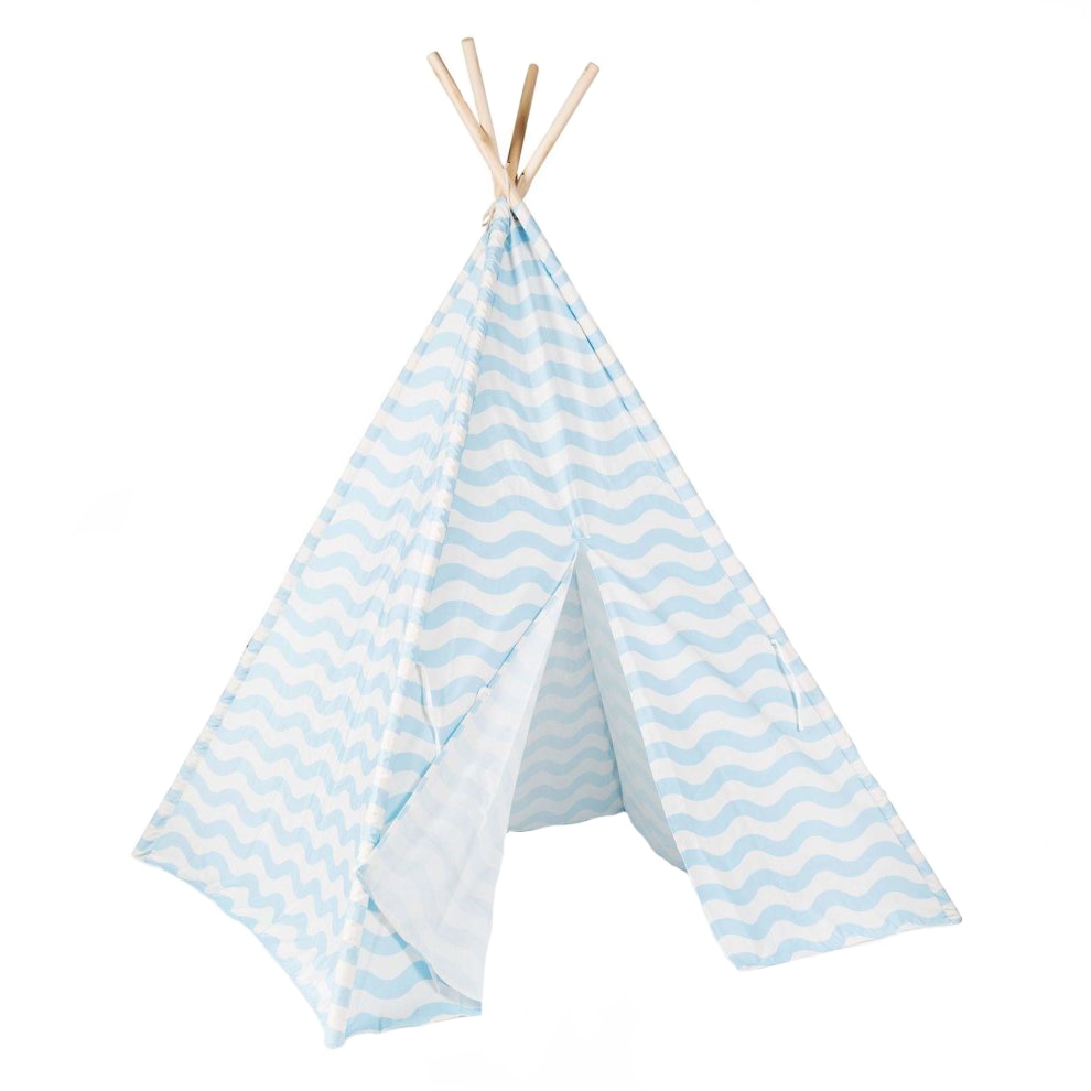 Cort de joaca pentru copii - Indian Teepee, albastru