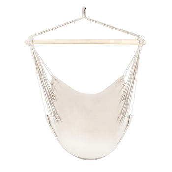 Scaun/Hamac suspendat Iso Trade, Bumbac natural/Fibre sintetice, 130x100cm, Bej Scaun/Hamac suspendat Iso Trade, Bumbac natural/Fibre sintetice, 130x100cm, Bej