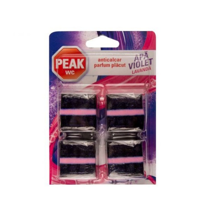 Tablete Peak Wc Apa Violet Lavanda, 4 x 50g