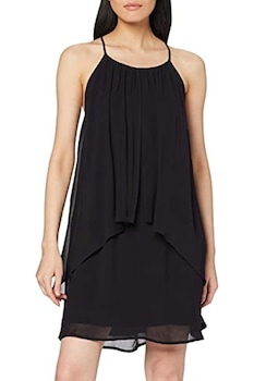 Esprit - Дамска къса рокля AZ2198-159743759, С пайети и мъниста, Черен, 42, XL