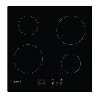 Plita electrica Pyramis Ecoline 60BCBC, 4 zone de gatit, Touch Control, Comenzi frontale, Timer si Sticla neagra Plita electrica Pyramis Ecoline 60BCBC, 4 zone de gatit, Touch Control, Comenzi frontale, Timer si Sticla neagra