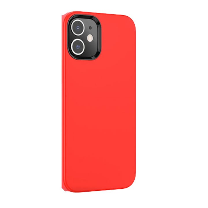 iPhone 12 Mini védőburkolat, X-level, Premium szilikon, piros