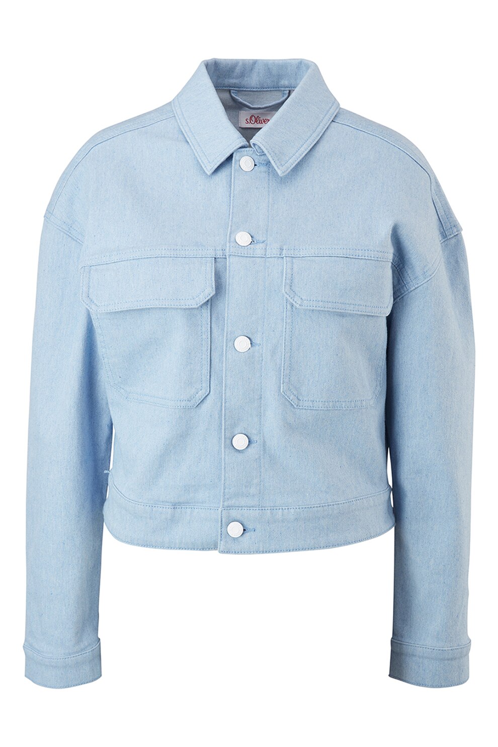s.Oliver, Jacheta usoara cu buzunare pe piept cu clapa, Albastru deschis