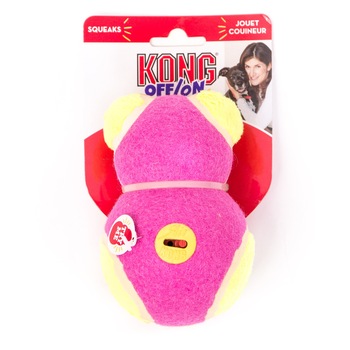 Jucarie mare pentru caini OFF/ON Squeaker Bear, Kong, Roz/ Verde Jucarie mare pentru caini OFF/ON Squeaker Bear, Kong, Roz/ Verde