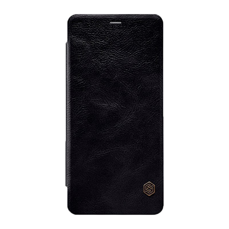 Husa Nillkin compatibil cu Samsung Galaxy A8+ (2018), A730F, Qin Leather Case, Black