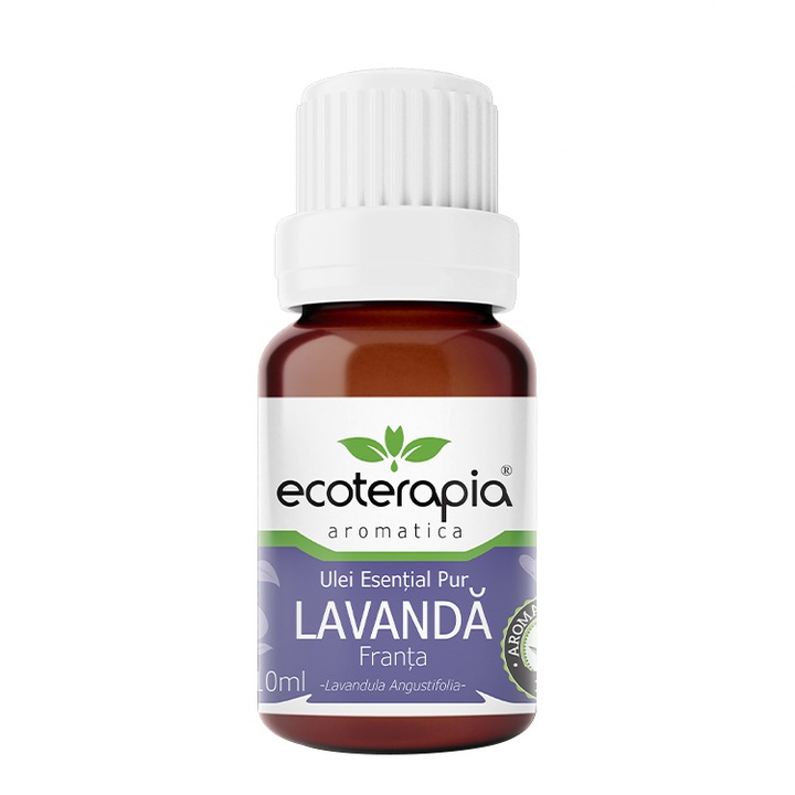Ulei esential pur de Lavanda True Franta, Ecoterapia, cultura organica, 10 ml