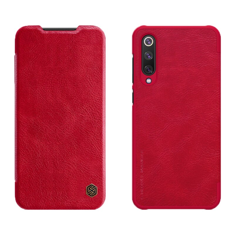 Husa Nillkin compatibil cu Xiaomi 9 SE, Qin Leather Case, Red