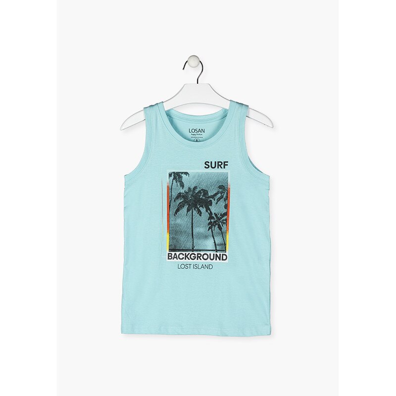 Tricou fara maneci,Verde,Surf