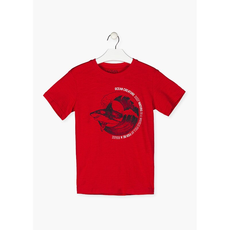 Tricou maneca scurta, Rosu, Ocean Creature