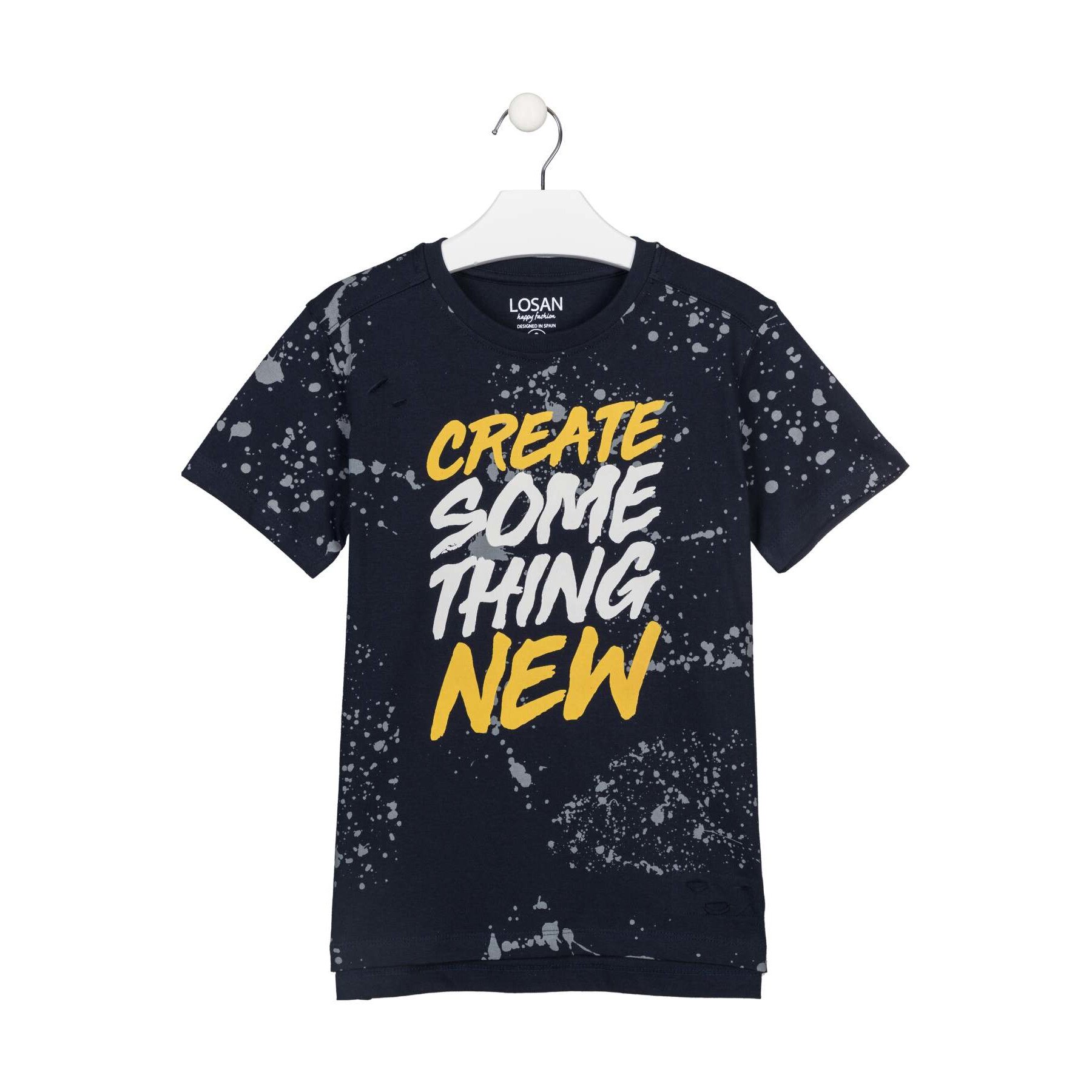 Tricou maneca scurta, Albastru, Create Something New