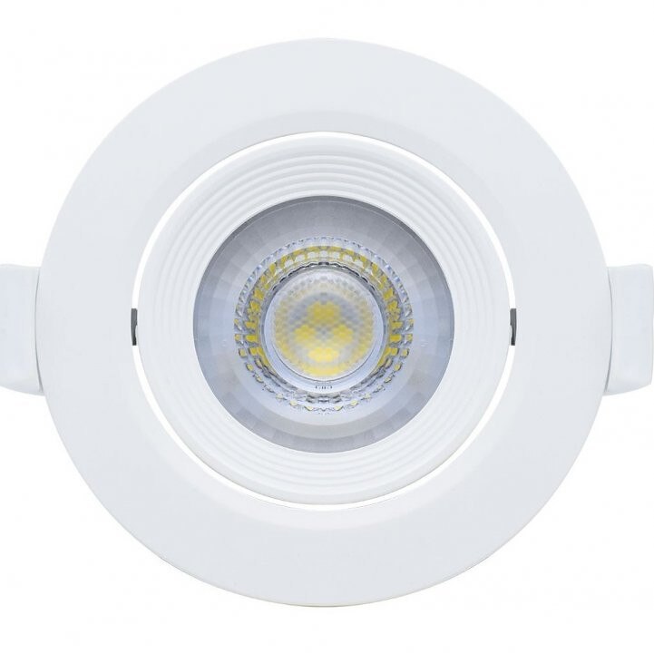 Spot led, orientabil, alb, 10w, 800lm, 6500k, ip20, 45grade, decupaj 92mm, diametru 120mm BR-BD02-01030 Braytron