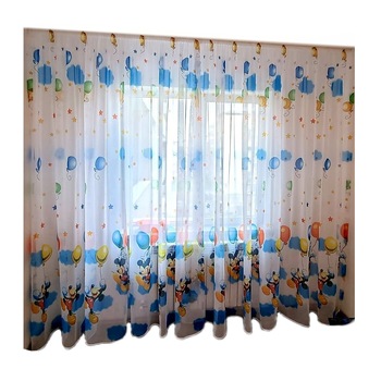 Perdea pentru copii 400x245 cm, cu rejansa, Model Mickey Mouse Perdea pentru copii 400x245 cm, cu rejansa, Model Mickey Mouse