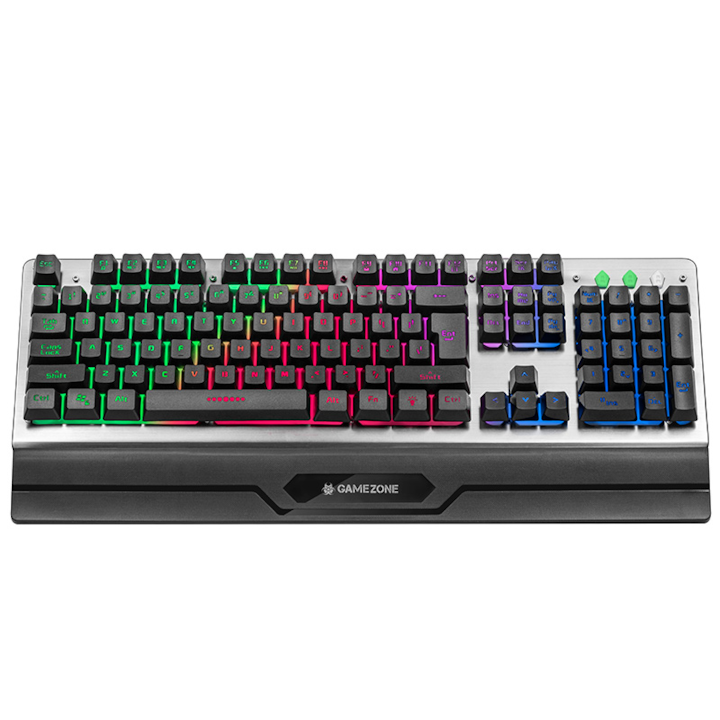 Гейминг клавиатура Tracer Gamezone Ores, RGB, Сив