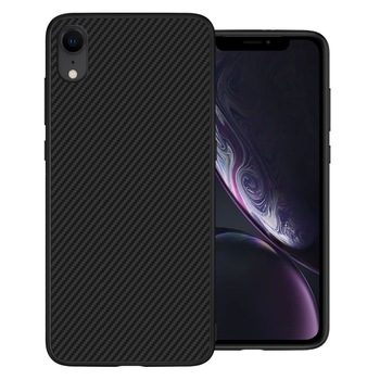 Husa Carbon Skin pentru iPhone XR - Silicon, ultraslim, decupaje camera, suprafata mata - Gekko Mobile® Husa Carbon Skin pentru iPhone XR - Silicon, ultraslim, decupaje camera, suprafata mata - Gekko Mobile®