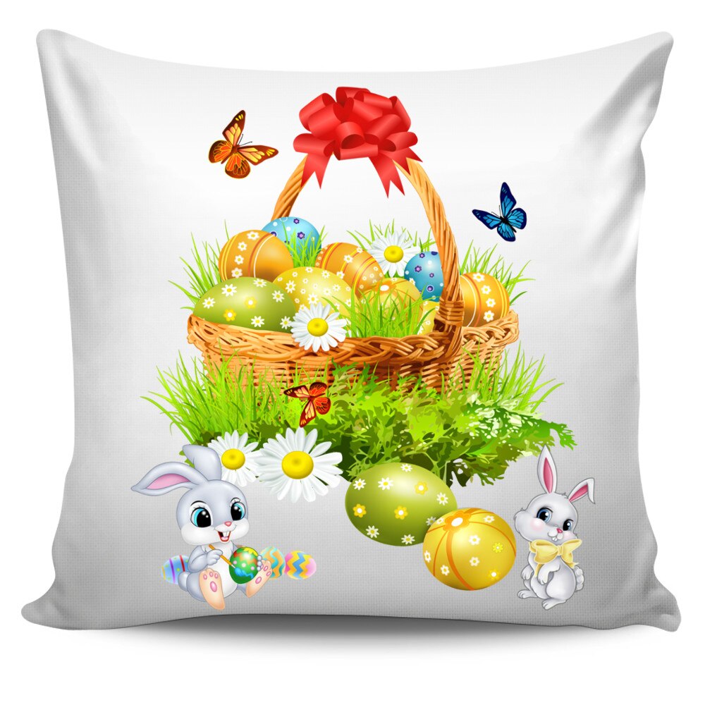 Perna personalizata Cosul cu oua , Paste , 40x40 cm, Handmade Mihaela