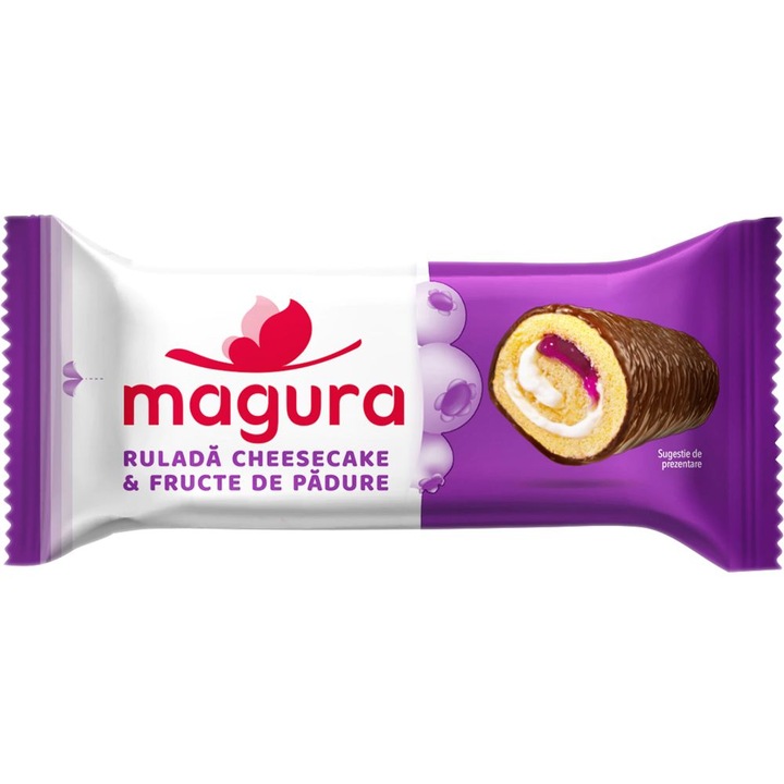 Joghurtos-málnás tekercs 24 x 35 g, Magura